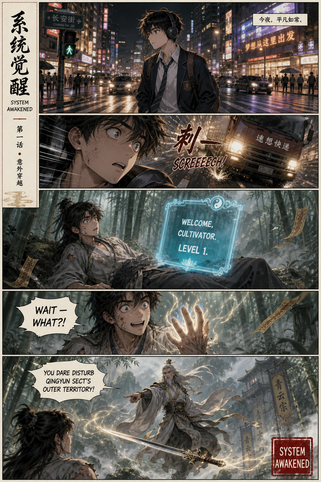 System Awakened — community sample published on Manhua Maker